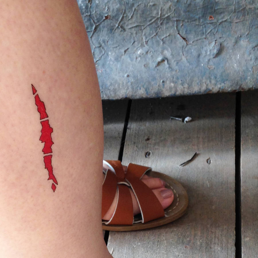 halloween scars, wounds and warts tattoos by becka griffin illustration