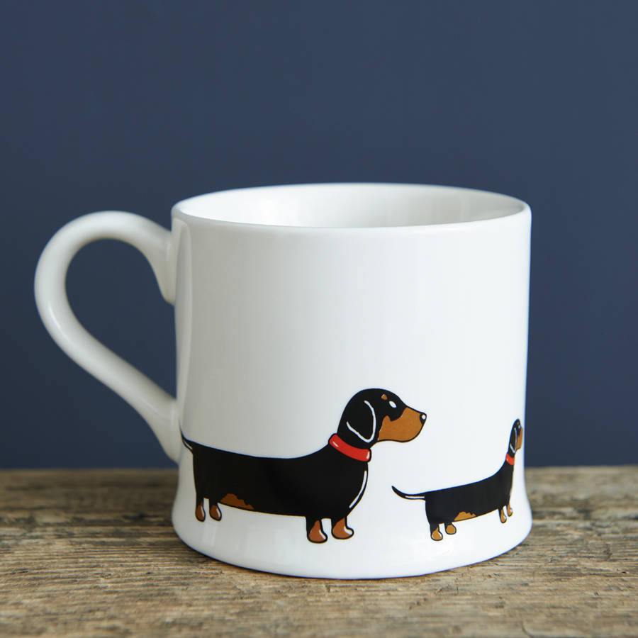 dachshund / sausage dog mug by sweet william designs