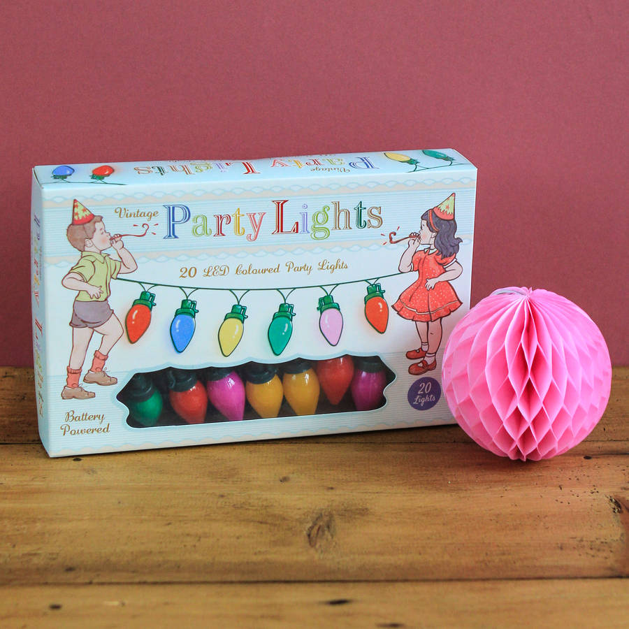 retro vintage party lights by berylune