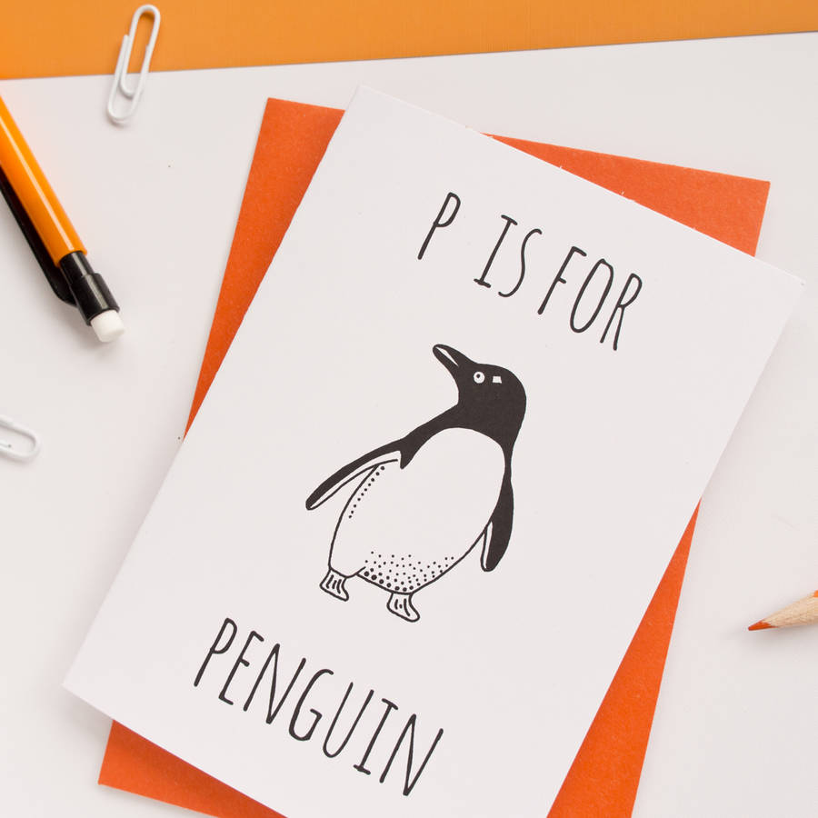penguin card by darwin designs | notonthehighstreet.com