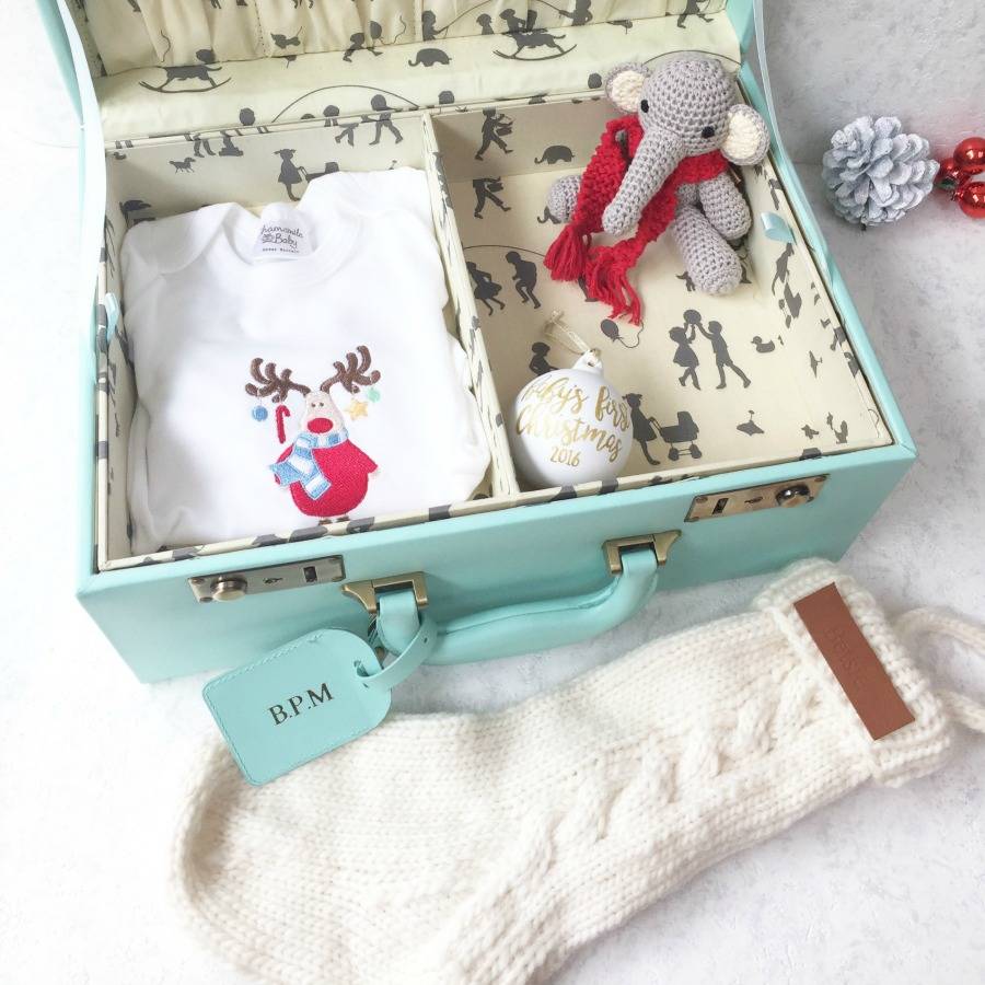 personalised baby's first christmas eve box by meminio personalised baby's first christmas eve box by meminio
