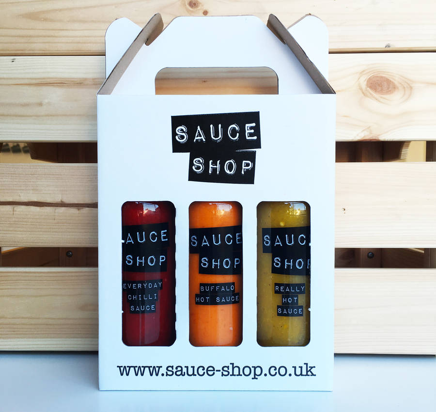 sauce shop hot sauce gift box by sauce shop