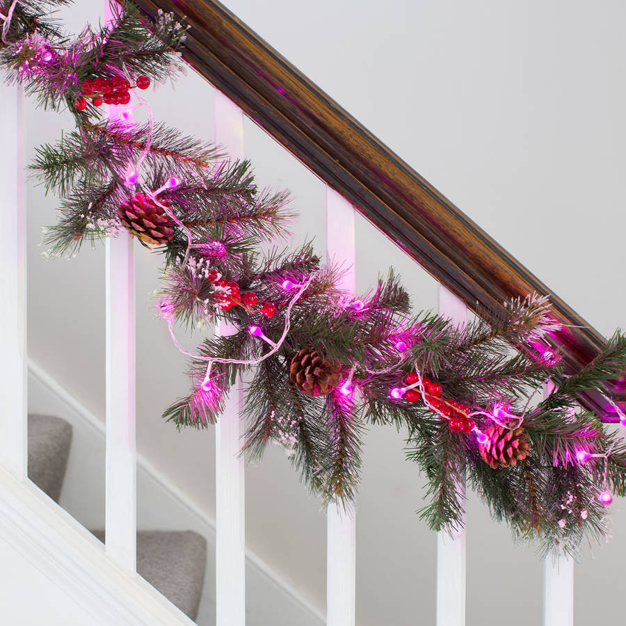 pink berry fairy lights by lights4fun