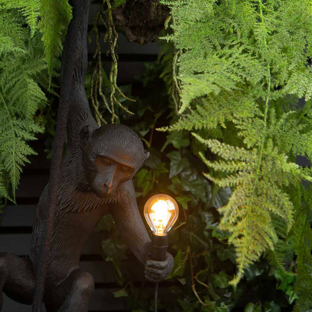 Hanging Monkey Indoor Outdoor Rope Light Marcel By Dowsing