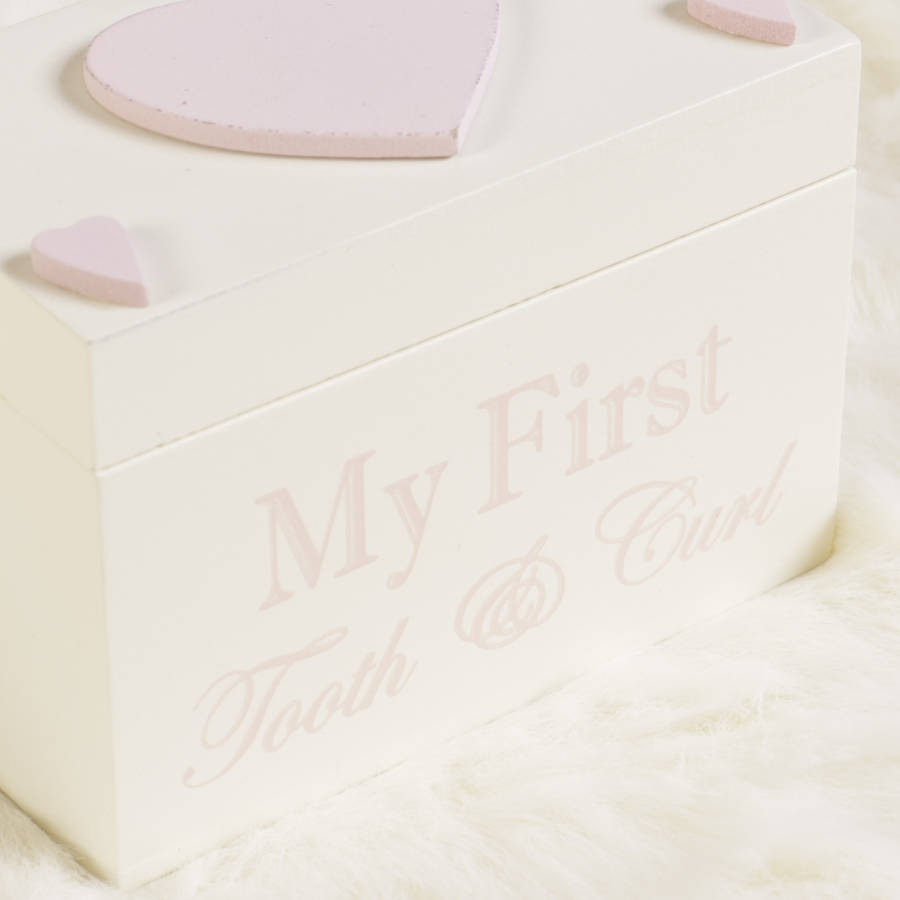 baby's first tooth and curl keepsake boxes by bebe beau