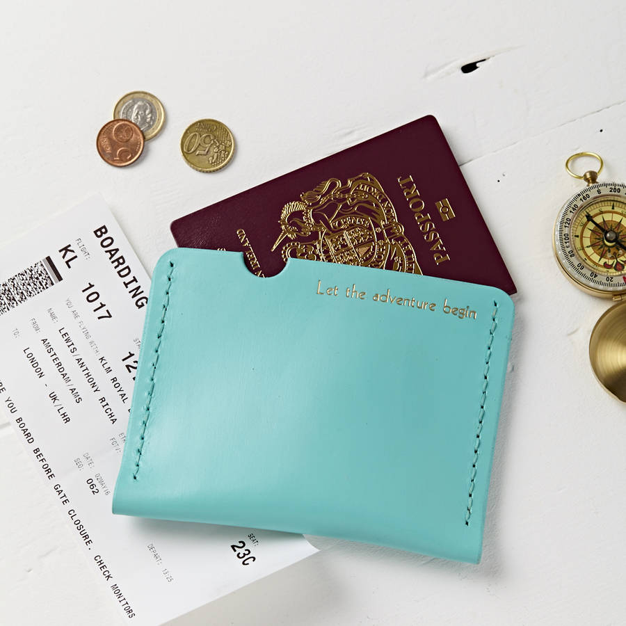 personalised passport holder by parkin & lewis