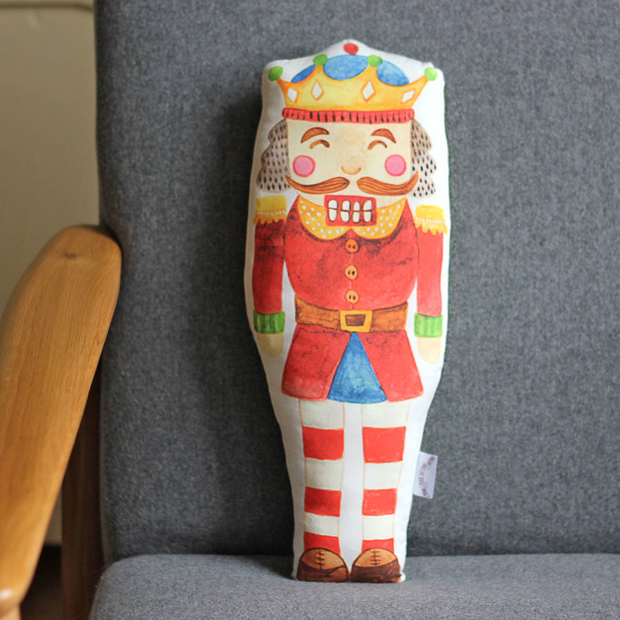 nutcracker cushion by the fox in the attic