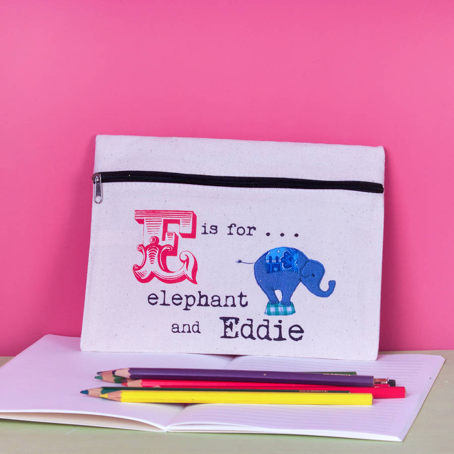 personalised name pencil case by snapdragon