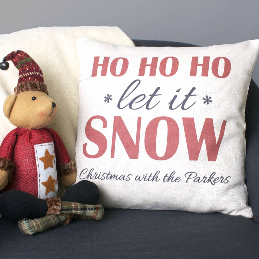 let it snow cushion cover by vintage designs reborn let it snow cushion cover by vintage designs reborn