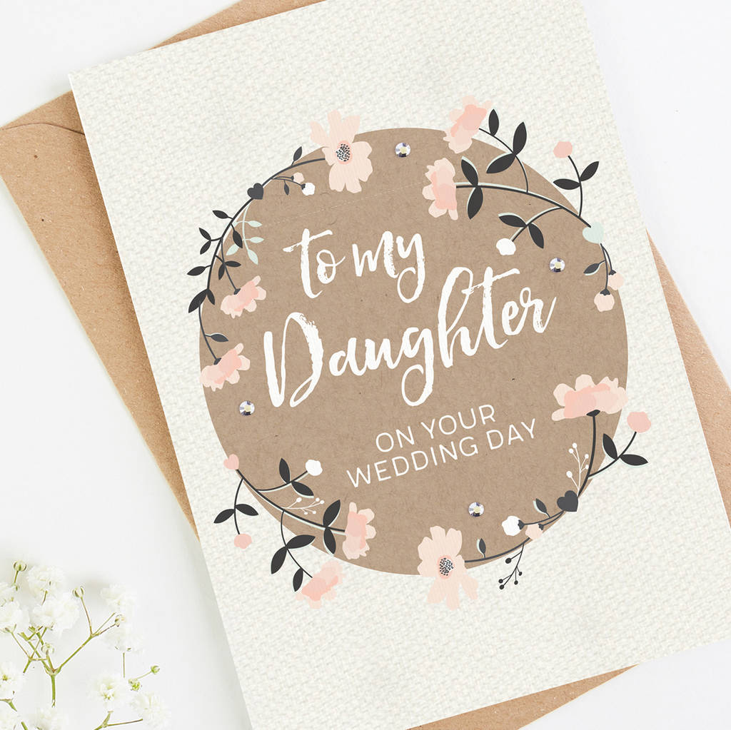 Daughter Wedding Day Card By Normaanddorothy 4740