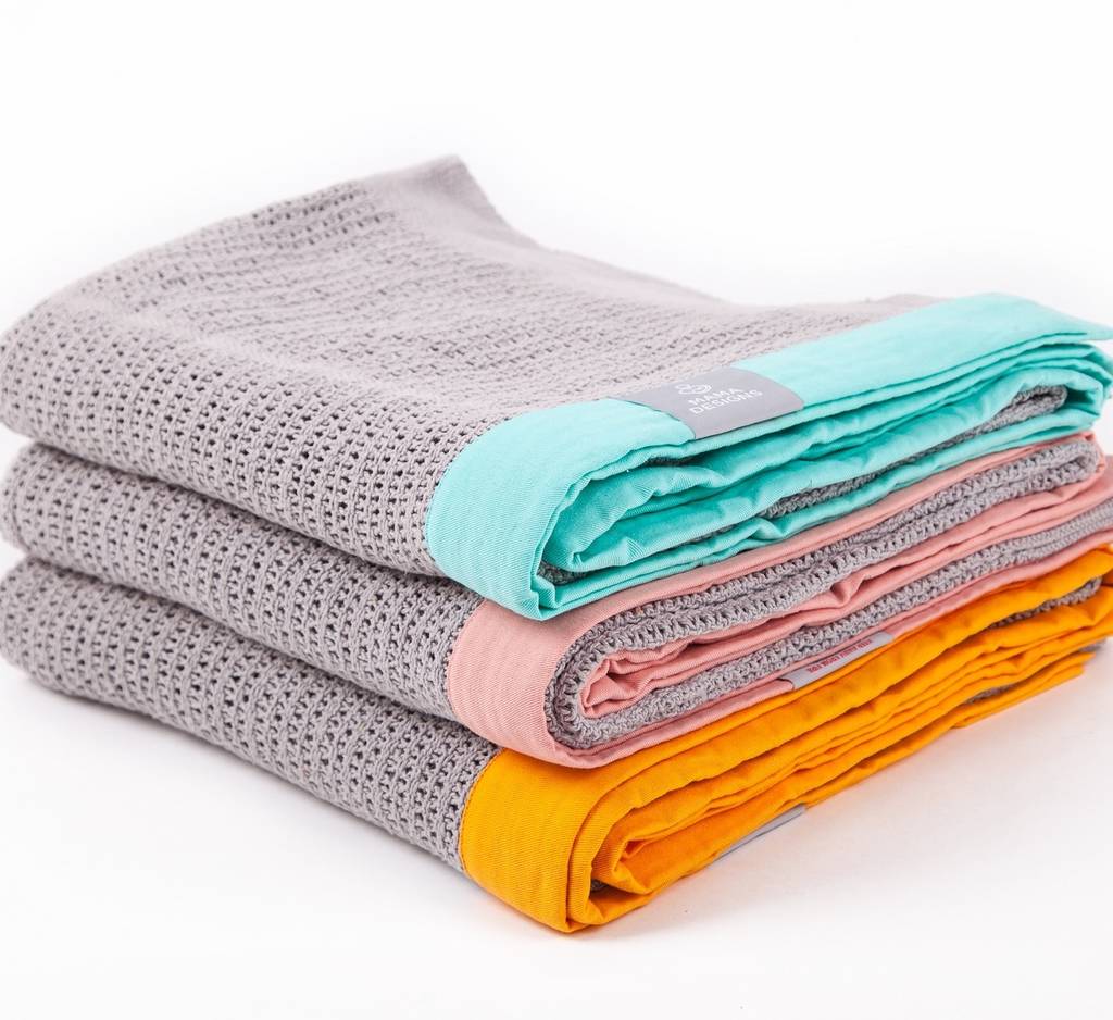 cellular baby blanket by scandibørn | notonthehighstreet.com