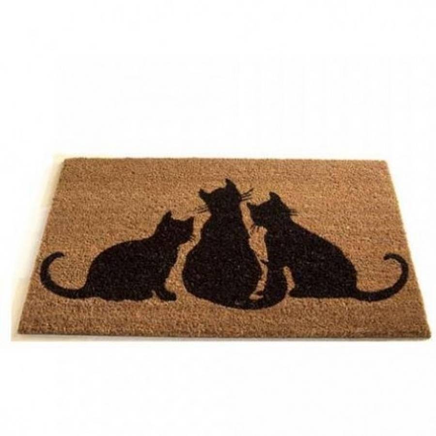 coir doormat / cats by garden selections