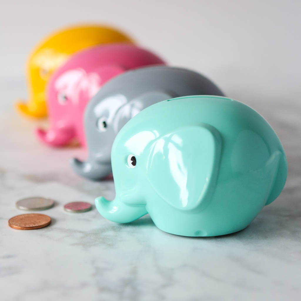 retro style elephant money box by berylune