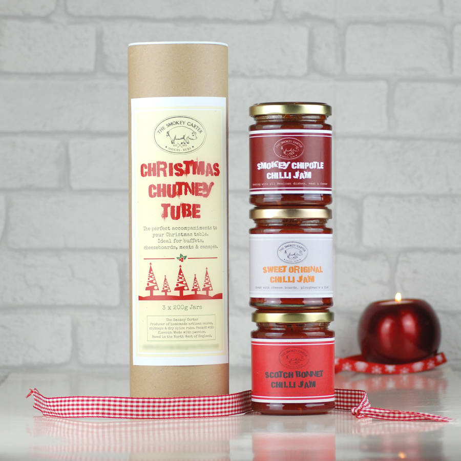 christmas chutney tube choose your own gift set by the smokey carter