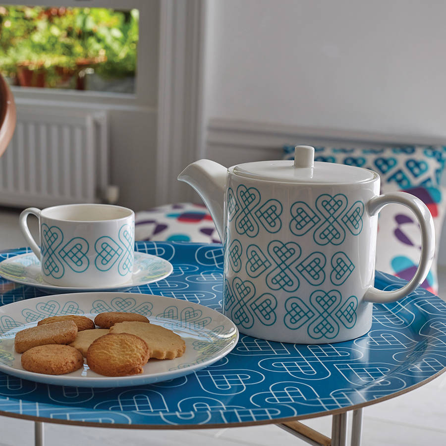 signature collection china teapot by cordello home