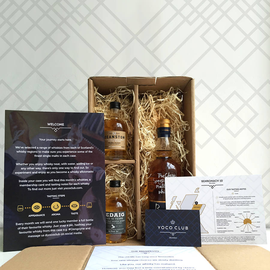 monthly scotch whisky subscription by yoco club