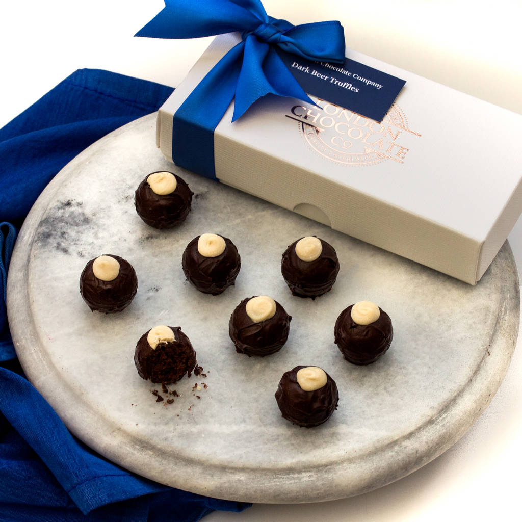 dark beer truffles by the london chocolate company
