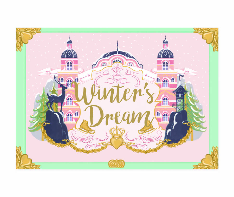 winter's dream christmas music box card by my design co