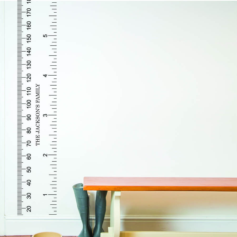 Ruler Growth Chart Vinyl Decal