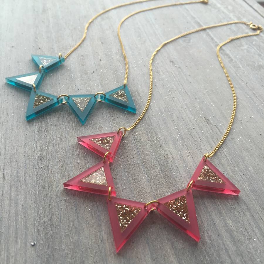 sparkling bunting necklace by sarah keyes contemporary jewellery