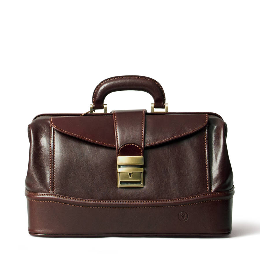 small luxury leather medical bag. 'the donnini s' by maxwell scott bags