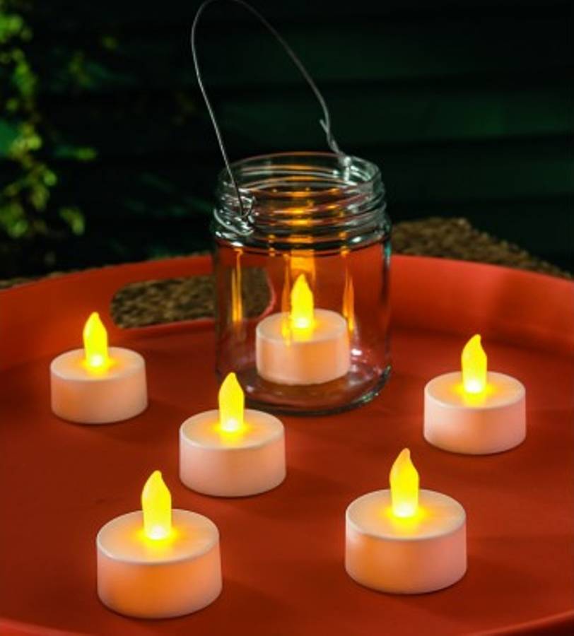 tealights flameless led / six pack by garden selections