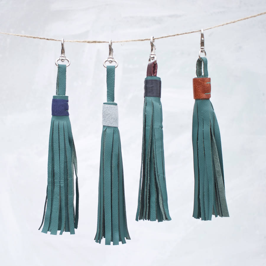 handmade leather tassel by swag and tassel