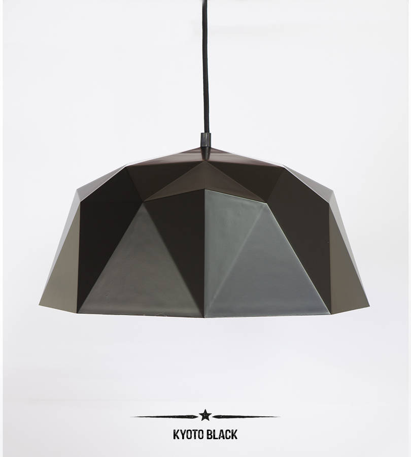 geometric pendant light by dowsing & reynolds