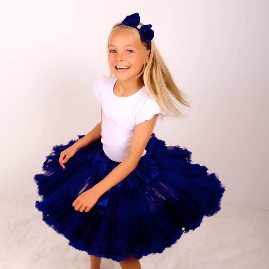 pettiskirt tutu navy blue by candy bows