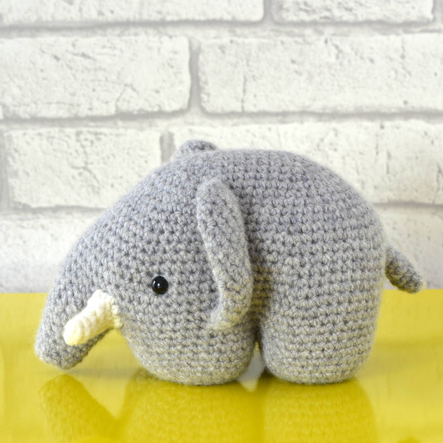 elephant crochet kit by warm pixie diy
