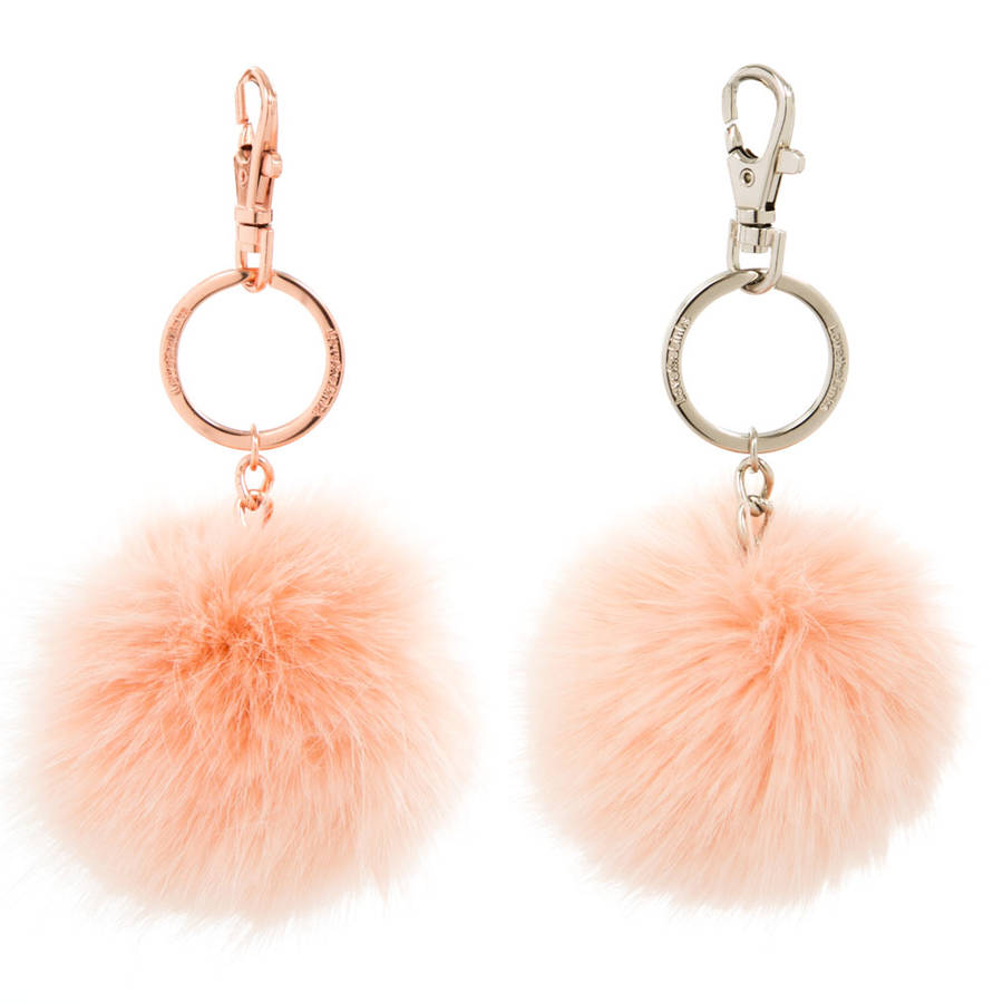 fluffy baby keyring