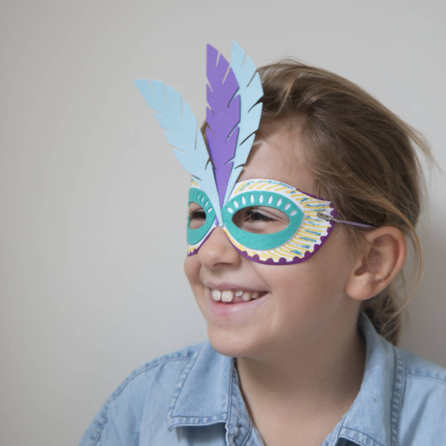 make your own carnival mask kit by cotton twist
