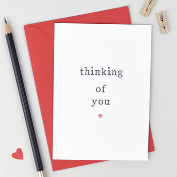 'thinking of you' sympathy card by the two wagtails