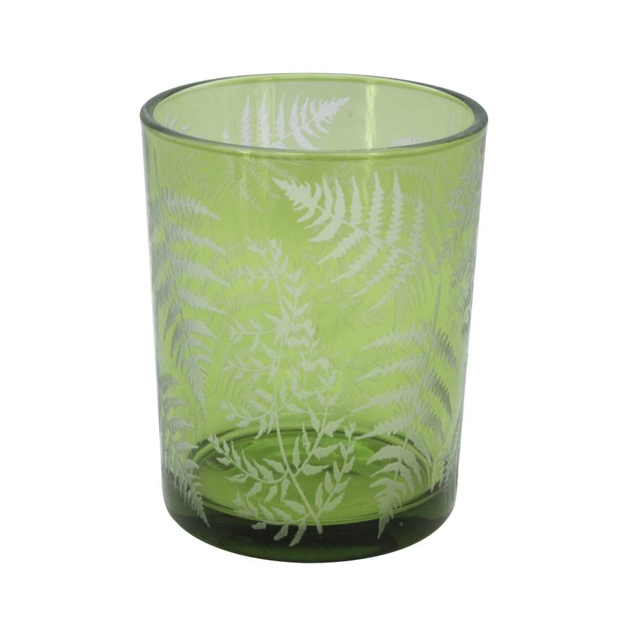 green tea light holder by the contemporary home