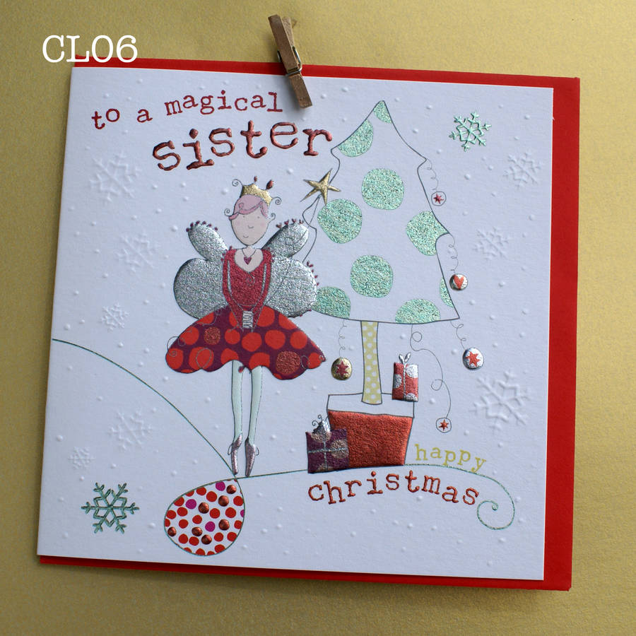 sister christmas card by molly mae | notonthehighstreet.com