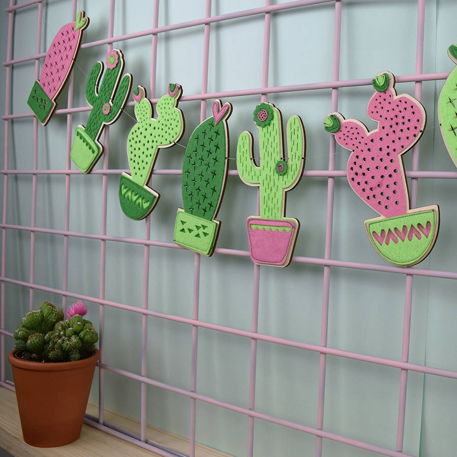 cactus garland by house of hooray