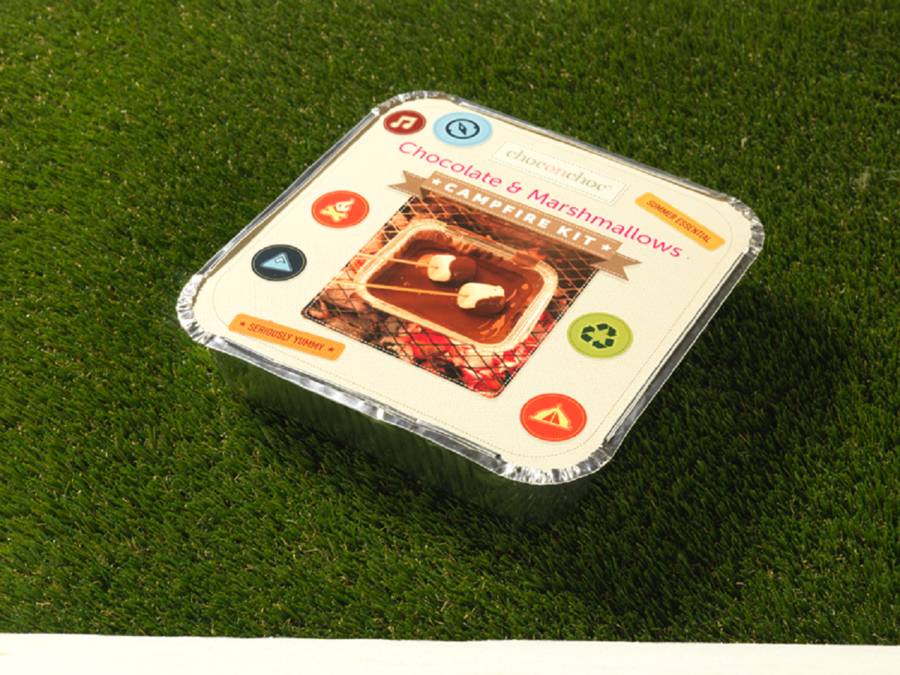 chocolate and marshmallow campfire kit by choc on choc
