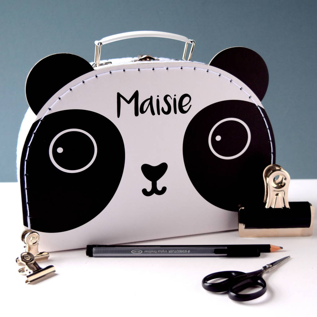 Personalised Panda Suitcase By The Alphabet T Shop