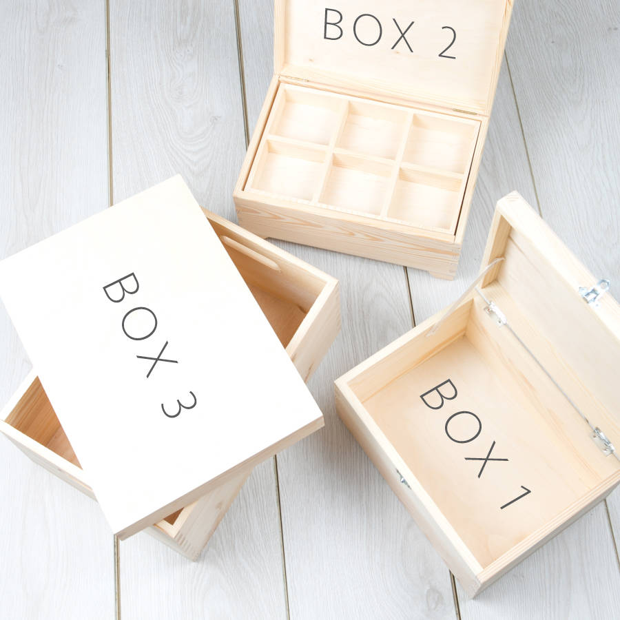 personalised baby girl keepsake box by dust and things