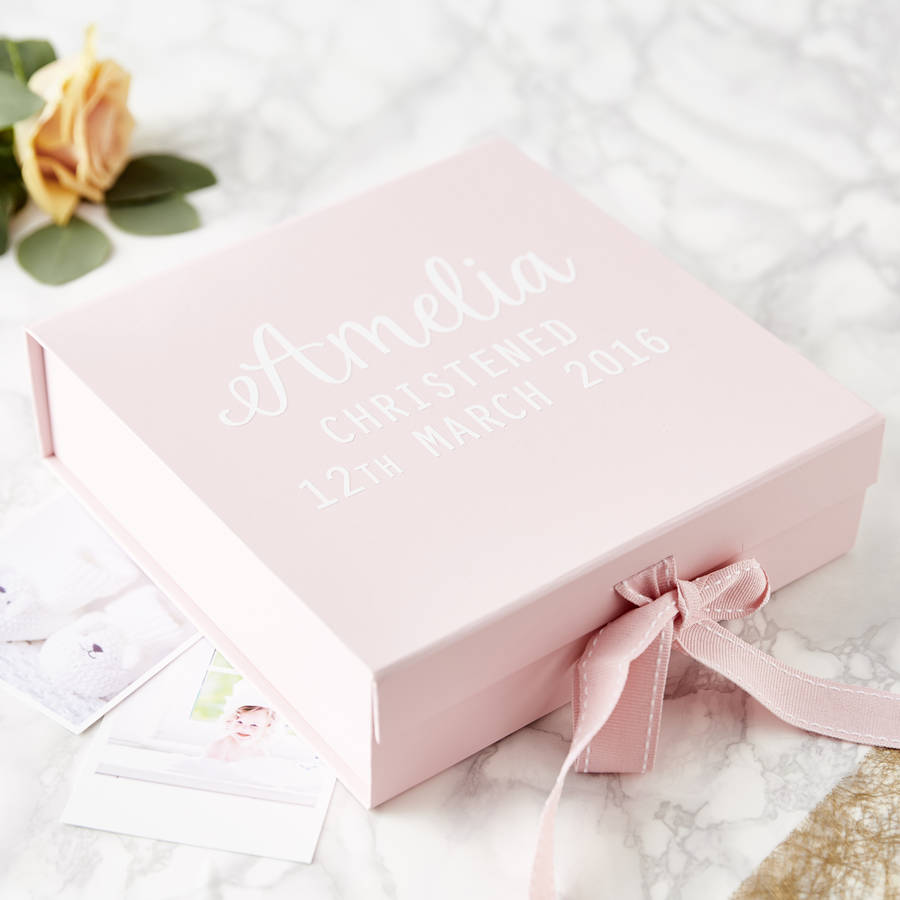 personalised christening keepsake box by sophia victoria joy