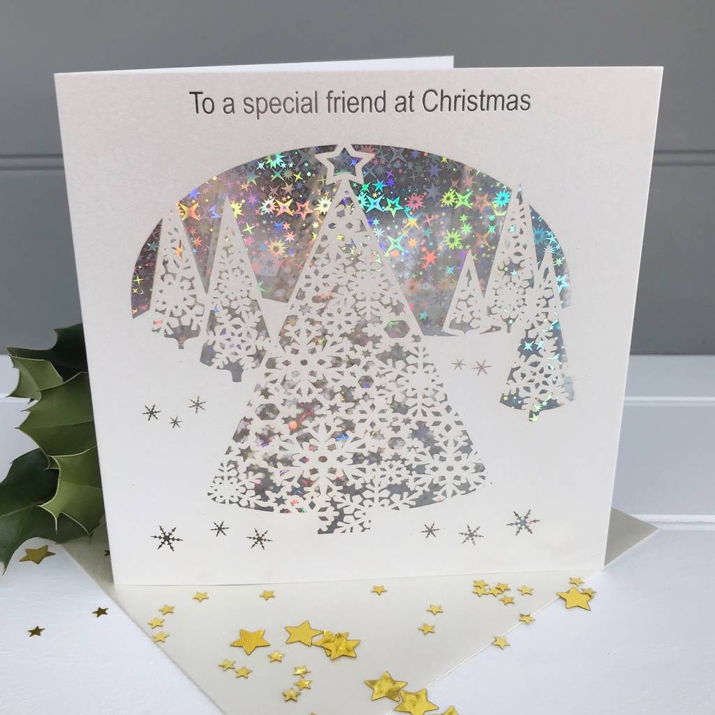 christmas card to a special friend by pink pineapple home &amp; gifts