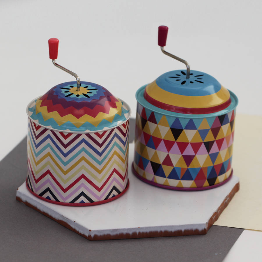 vintage style music tins by posh totty designs interiors