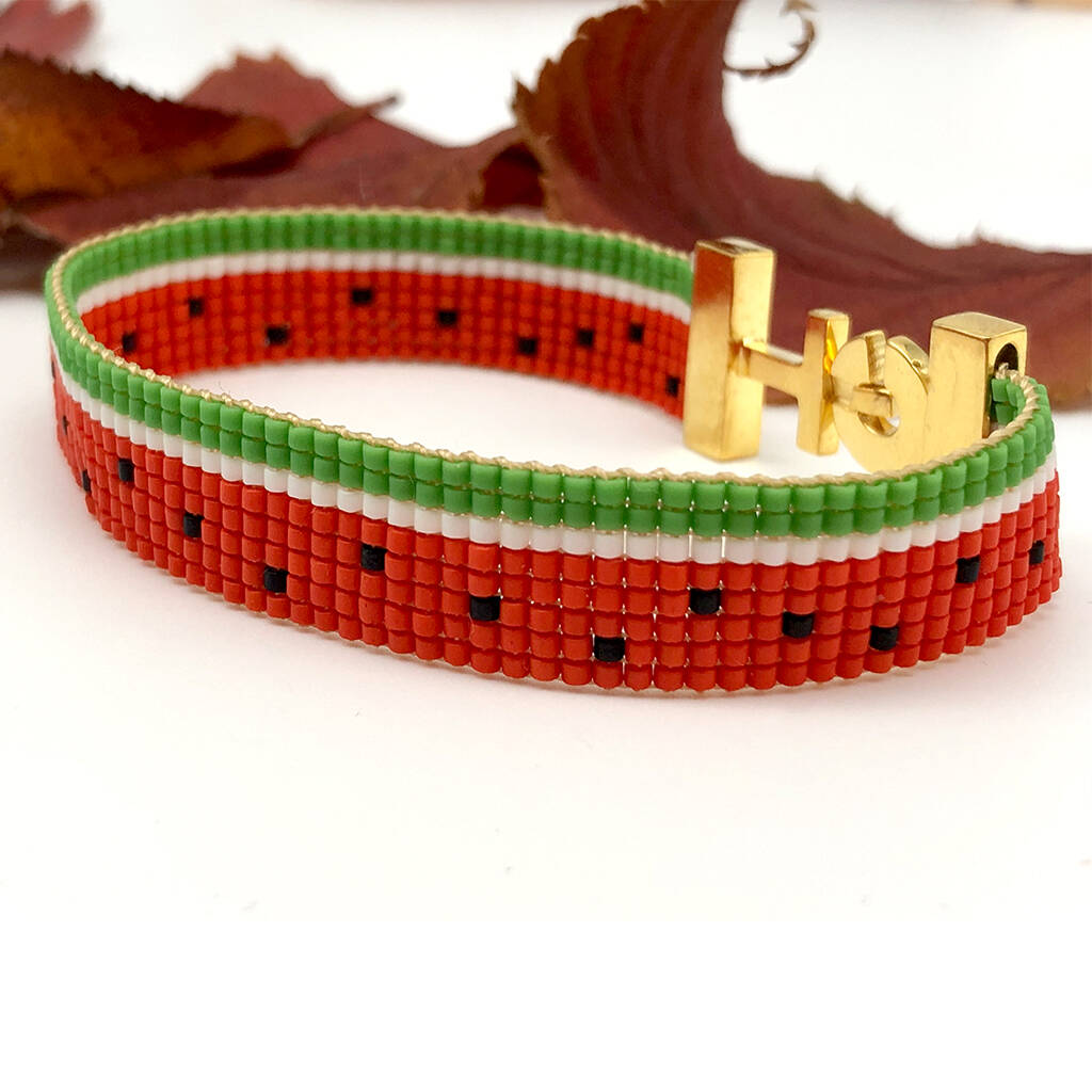 Watermelon Beaded Bracelet By Culturist Shop Notonthehighstreet