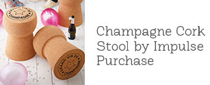 Champagne Cork Stool by Impulse Purchase