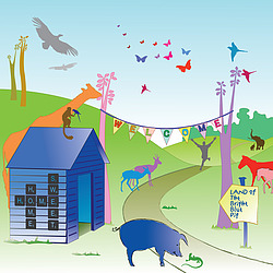 The Bright Blue Pig
