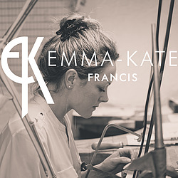 Emma-Kate Francis woring at her studio jewellers bench creating handmade silver jewellery