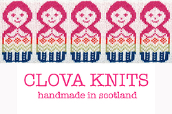 Clova knits handmade in Scotland