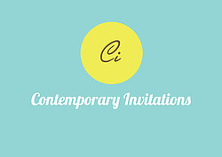Contemporary Invitations