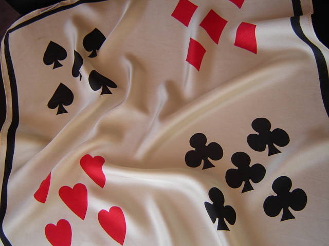 Playing Cards Print Scarf