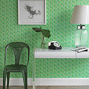 tennis racquet wallpaper by cazalet designs | notonthehighstreet.com